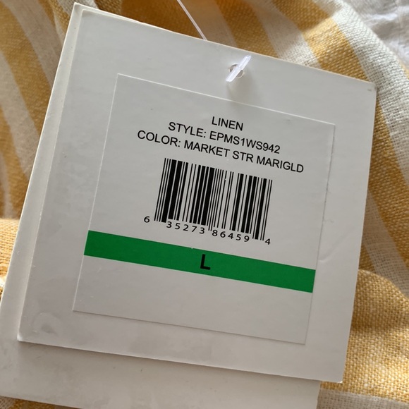 Ellen Tracy Marigold wrap skirt NWT size Large linen - Picture 6 of 10